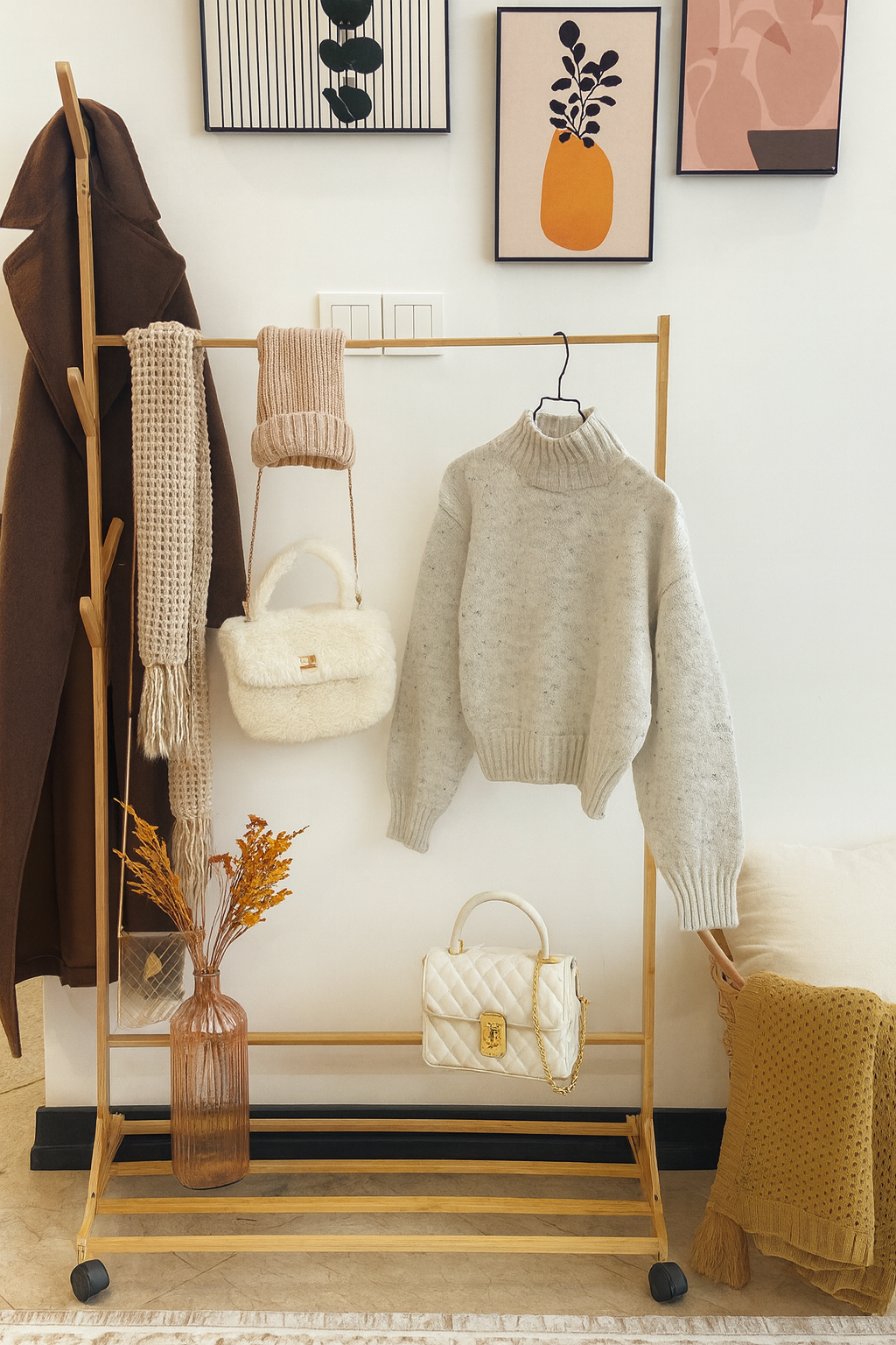 جالباسی بامبوشاخه ایی طرح ایکیا.