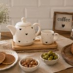 فنجان تک سرامیکی قلبی
